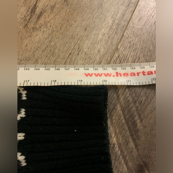 VINTAGE black white grandpa style knit sweater size medium perspective brand - Picture 9 of 9